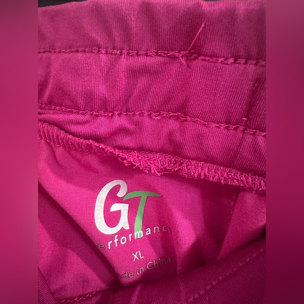 Women Scrubs Size XL GT Performance Jogger magenta(pink)4 Way Stretch Pants nwot - Picture 3 of 3